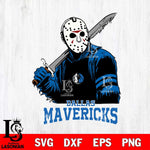Dallas Mavericks Jason Voorhees Horror 7 Svg Eps Dxf Png File, NBA svg, Digital Download, Instant Download