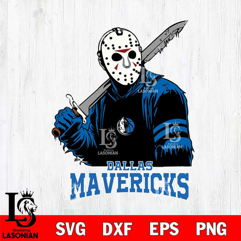 Dallas Mavericks Jason Voorhees Horror 7 Svg Eps Dxf Png File, NBA svg, Digital Download, Instant Download