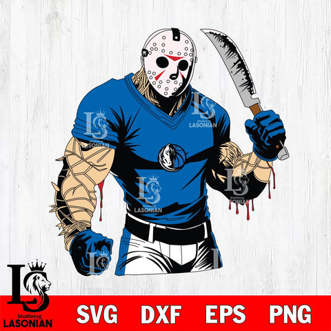 Dallas Mavericks Jason Voorhees Horror 8 Svg Eps Dxf Png File, NBA svg, Digital Download, Instant Download