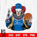 Dallas Mavericks Pennywise Horror basketball SVG DXF EPS PNG FILE, NBA File Cut,Halloween Digital Download,Instant Download, Silhouette