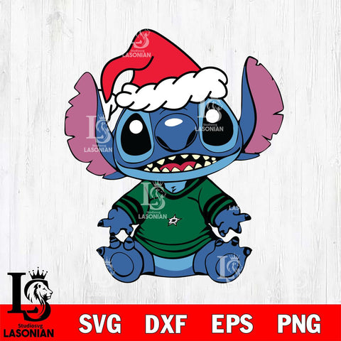 Dallas Stars Baby Stitch Christmas Svg Eps Dxf Png File, Digital Download, Instant Download