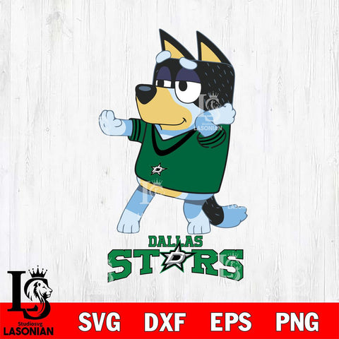 Dallas Stars Bluey Dad Dance Svg Eps Dxf Png File, Digital Download, Instant Download