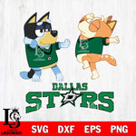 Dallas Stars Bluey Dance Svg Eps Dxf Png File, Digital Download, Instant Download