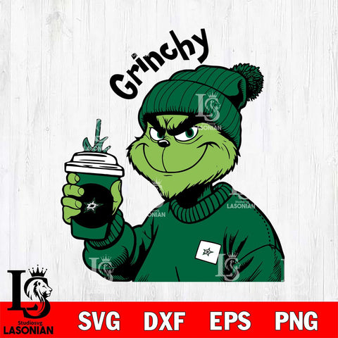 Dallas Stars Boujee Grinch 10 Svg Eps Dxf Png File, Digital Download, Instant Download