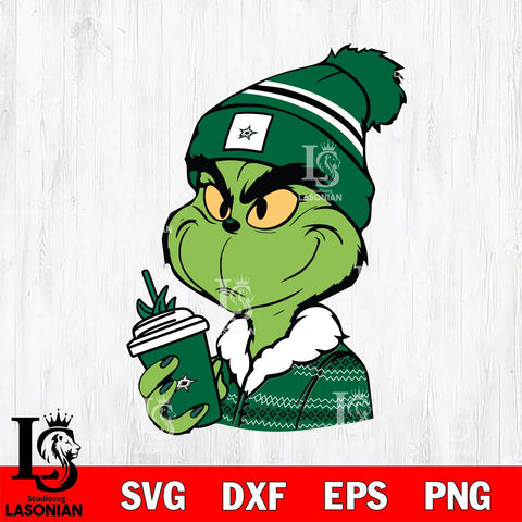 Dallas Stars Boujee Grinch Svg Eps Dxf Png File, Digital Download, Instant Download
