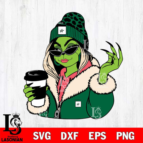 Dallas Stars Boujee Grinch 9 Svg Eps Dxf Png File, Digital Download, Instant Download