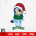 Dallas Stars Christmas Bluey Sport Svg, Christmas Svg , NHL svg , Digital Download, dxf eps png pdf file