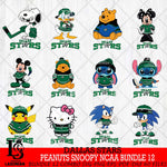Dallas Stars Disney Hockey NHL Bundle 12 SVG DXF EPS PNG FILE,NHL Bundle File Cut,Disney Digital Download,Instant Download, Silhouette
