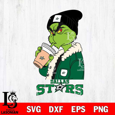 Dallas Stars Grinch Bougie Football Svg Eps Dxf Png File, Digital Download, Instant Download