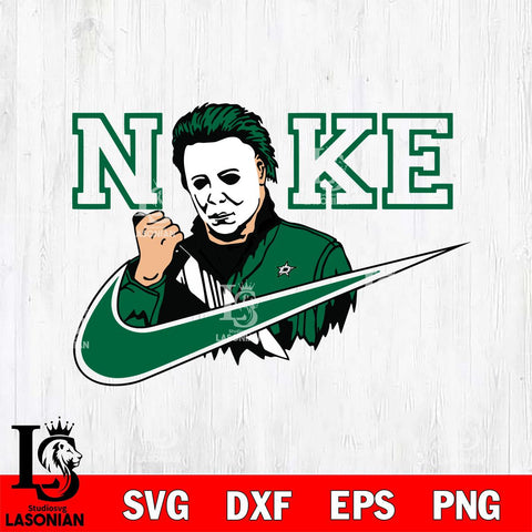 Dallas Stars Michael Myers Nike Svg Eps Dxf Png File, Digital Download, Instant Download