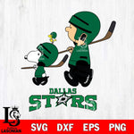 Dallas Stars Peanuts Hockey Svg Eps Dxf Png File, Digital Download , Instant Download, Svg Files