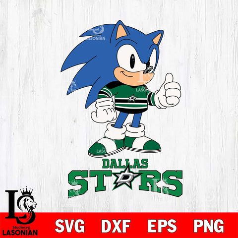 Dallas Stars Sonic like NHL Hockey SVG DXF EPS PNG FILE,NHL File Cut,Disney Digital Download,Instant Download, Silhouette