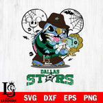 Dallas Stars Stitch Freddy Krueger Halloween Svg Eps Dxf Png File, Digital Download, Instant Download