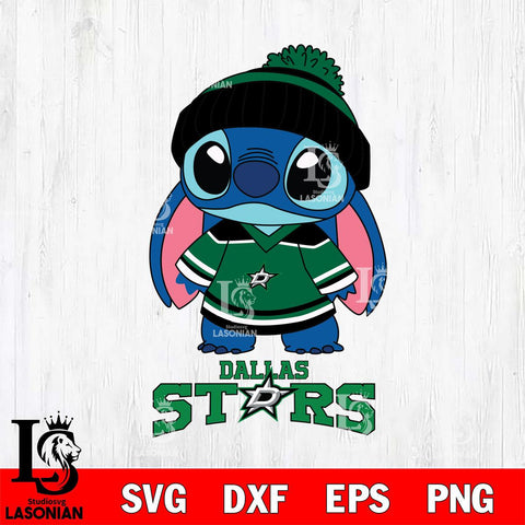 Dallas Stars Stitch NHL Hockey SVG DXF EPS PNG FILE,NHL File Cut,Disney Digital Download,Instant Download, Silhouette
