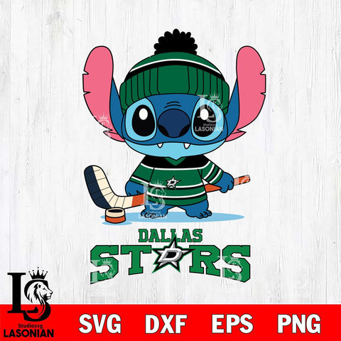Dallas Stars Stitch Sport NHL Hockey SVG DXF EPS PNG FILE,NHL File Cut,Disney Digital Download,Instant Download, Silhouette