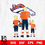 Denver Broncos Best Dad Ever , father day , DAD NFL 3 Svg Eps Dxf Png File, Digital Download, Instant Download