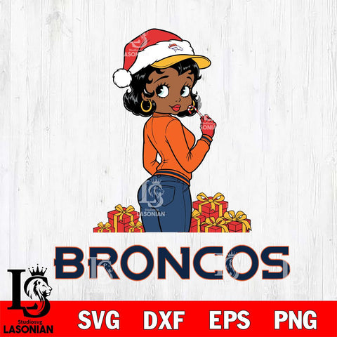 Denver Broncos Betty Boop Back File Cut, NFL SVG DXF EPS PNG PDF File, Digital Download , Criucut , Silhouette