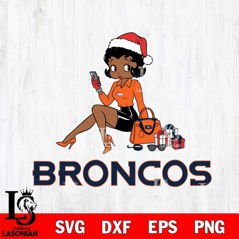 Denver Broncos Betty Boop Phone File Cut, NFL SVG DXF EPS PNG PDF File, Digital Download , Criucut , Silhouette
