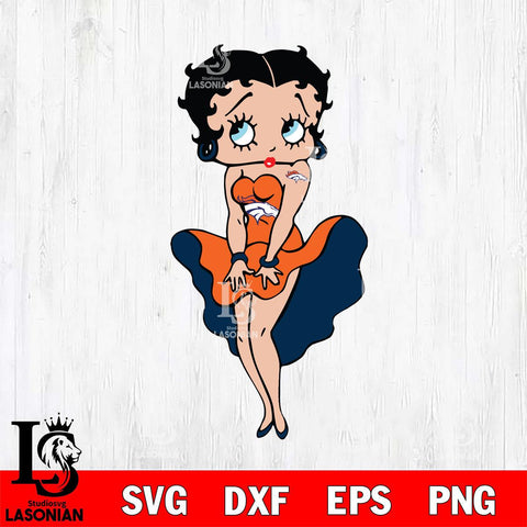 Denver Broncos Betty Boop Sexy Cheering Svg Eps Dxf Png File, Digital Download, Instant Download