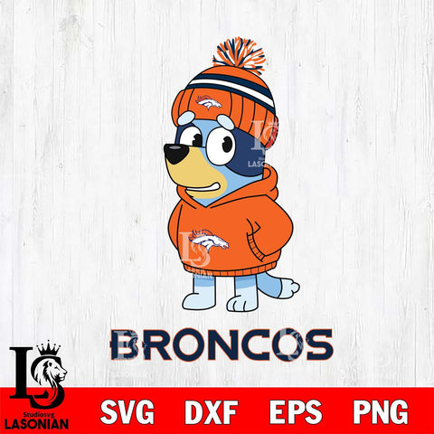 Denver Broncos Bluey Hoodie rugby Svg Eps Dxf Png File, Digital Download ,Instant Download, Cricut File