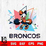 Denver Broncos Cute Daisy Duck Cheerleader SVG DXF EPS PNG FILE, Disney Father day File Cut,Digital Download,Instant Download,Disney Svg Files