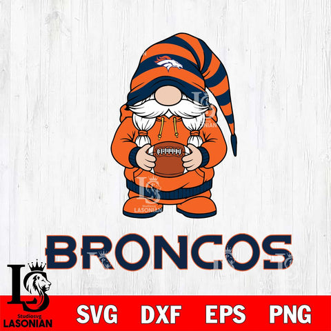 Denver Broncos Gnome Sport File Cut, NFL SVG, Digital Download , CHRISTMAS Criucut , Silhouette