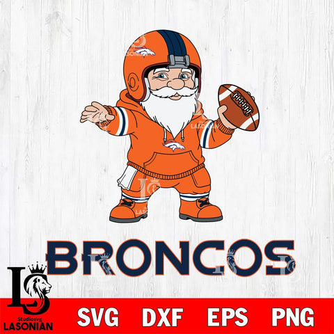 Denver Broncos Gnome football player File Cut, NFL SVG, Digital Download , CHRISTMAS Criucut , Silhouette