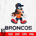 Denver Broncos Goofy Football Player SVG DXF EPS PNG FILE,NFL Cricut ,Football Digital Download,Instant Download, Silhouette