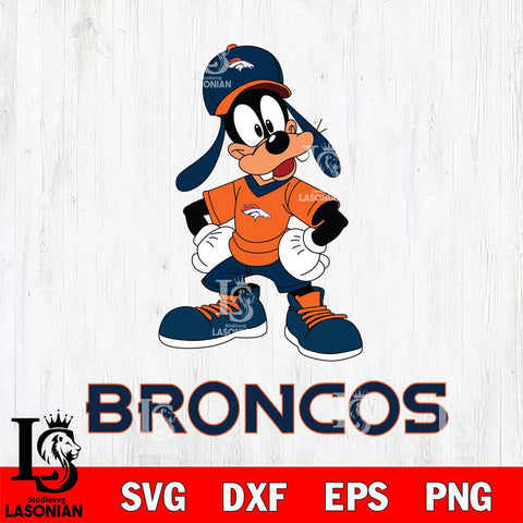 Denver Broncos Goofy Football Cricut, NFL SVG DXF EPS PNG FILE, Digital Download,Instant Download, Silhouette