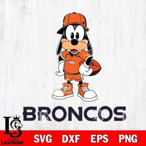 Denver Broncos Goofy rugby SVG DXF EPS PNG FILE,NFL Cricut ,Football Digital Download,Instant Download, Silhouette
