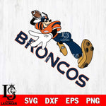 Denver Broncos Goofy rugby player SVG DXF EPS PNG FILE,NFL Cricut ,Football Digital Download,Instant Download, Silhouette