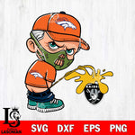 Denver Broncos Hannibal Lecter Piss On Las Vegas Raiders Svg Eps Dxf Png File, Digital Download, Instant Download