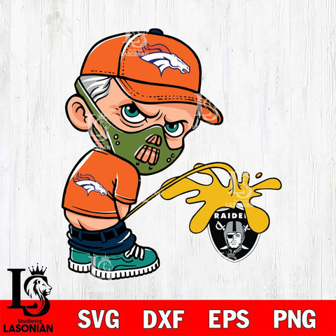 Denver Broncos Hannibal Lecter Piss On Las Vegas Raiders Svg Eps Dxf Png File, Digital Download, Instant Download