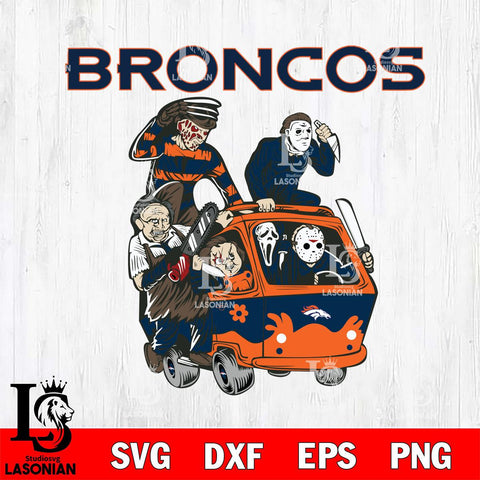 Denver Broncos Jason Voorhees Horror 10 Svg Eps Dxf Png File, NFL svg, Digital Download, Instant Download