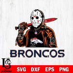 Denver Broncos Jason Voorhees Horror Halloween Svg Eps Dxf Png File, Digital Download, Instant Download