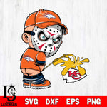 Denver Broncos Jason Voorhees Piss On Kansas City Chiefs Svg Eps Dxf Png File, Digital Download, Instant Download