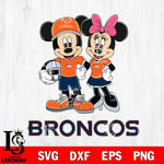 Denver Broncos Mickey Minnie Mouse Helmet Svg Eps Dxf Png File, Bundle NFl svg , File Cut , Digital Download , Instant Download, Laser Cut Svg Files