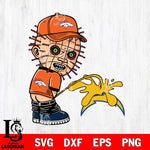 Denver Broncos Pinhead Piss On Los Angeles Chargers Svg Eps Dxf Png File, Digital Download, Instant Download