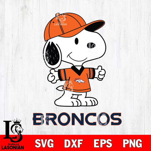 Denver Broncos Snoopy football SVG DXF EPS PNG FILE,Snoopy File Cut, Nfl Digital Download,Instant Download, Silhouette
