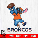 Denver Broncos Stitch Rugby Ball SVG DXF EPS PNG FILE, Stitch File Cut,NFL Digital Download,Instant Download, Silhouette