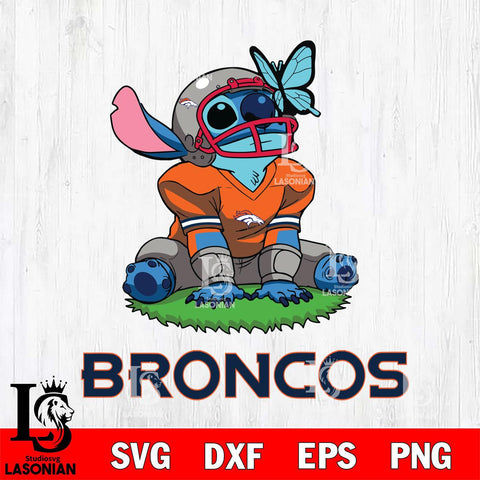Denver Broncos Stitch Rugby Ball Sport SVG DXF EPS PNG FILE, Stitch File Cut,NFL Digital Download,Instant Download, Silhouette