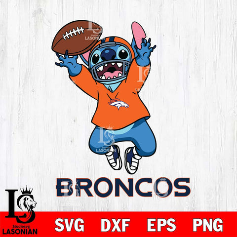 Denver Broncos Stitch Sport Football SVG DXF EPS PNG FILE, Stitch File Cut,NFL Digital Download,Instant Download, Silhouette