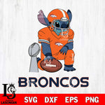 Denver Broncos Stitch Vince Lombardi Trophy SVG DXF EPS PNG FILE, NFL File Cut, Digital Download,Instant Download, Silhouette, Cricut