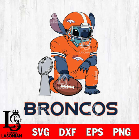 Denver Broncos Stitch Vince Lombardi Trophy SVG DXF EPS PNG FILE, NFL File Cut, Digital Download,Instant Download, Silhouette, Cricut