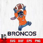 Denver Broncos Stitch playing football SVG DXF EPS PNG FILE, NFL File Cut, Digital Download,Instant Download, Silhouette, Cricut