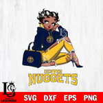 Denver Nuggets Awesome Black Fan Girl Betty Boop
