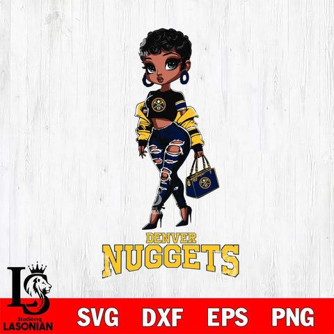 Denver Nuggets Beautiful Black Fan Girl