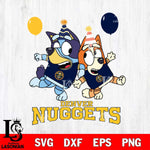 Denver Nuggets Bluey & Bingo 11 Svg Eps Dxf Png File, NBA svg, Digital Download, Instant Download