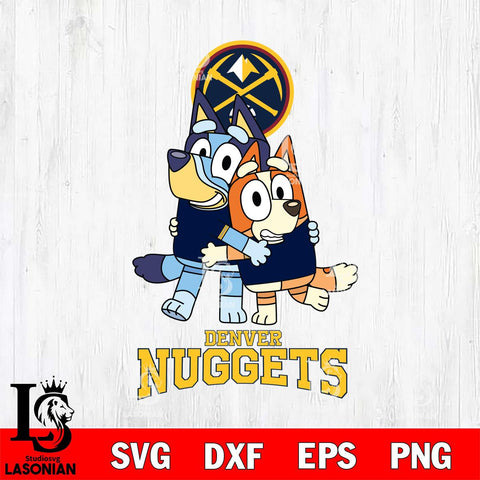 Denver Nuggets Bluey & Bingo 12 Svg Eps Dxf Png File, NBA svg, Digital Download, Instant Download