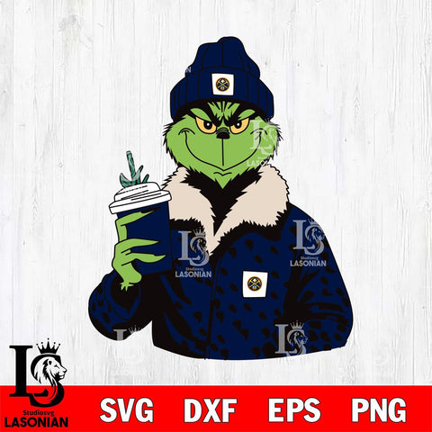 Denver Nuggets Boujee Grinch 12 Svg Eps Dxf Png File, Digital Download, Instant Download